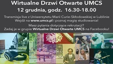 Wirtualne Drzwi Otwarte UMCS - zaproszenie