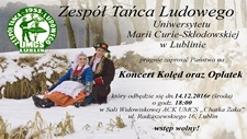 Koncert Kold Zespou Taca Ludowego UMCS - zaproszenie